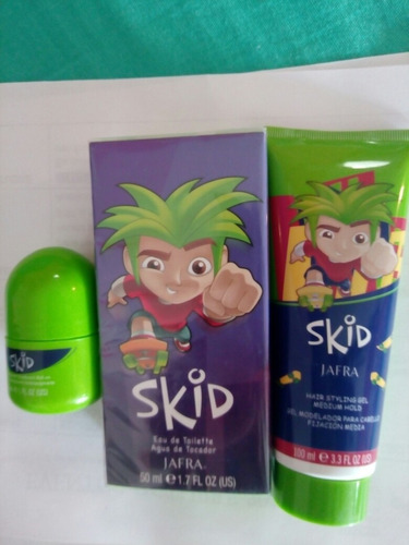 Jafra Set Skid Clásico + Gel + Desodorante Niño Envío Gratis
