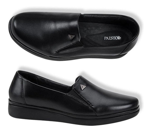Zapato Confort Calzado Pazstor 8502 Negro De Dama Moda 