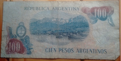 Billete - Cien Peso Argentino Serie A - Banco Central
