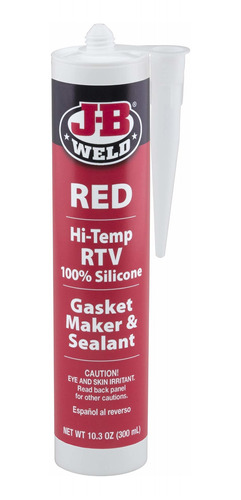 J-b Weld 31914 Red Alta Temperatura Rtv Silicon Junta Fabric