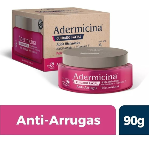 Adermicina Crema Facial Anti-arrugas Acido Hialuronico X 90g