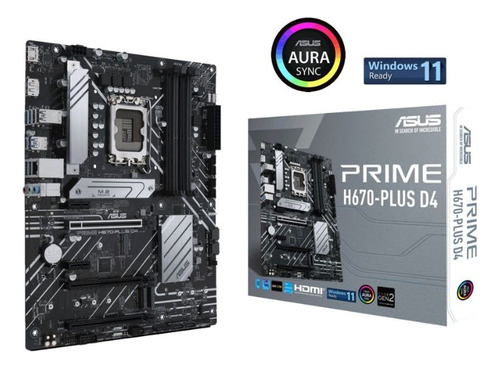 Motherboard Asus Intel H670 Plus D4 Prime S1700 12ma Gen