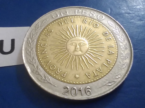 Antigua Moneda De 1 Un Peso Argentina 2016 Argentina Monedas (Usado)