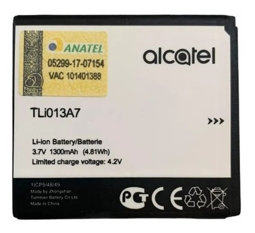 Bateira Original Alcatel Tli013a7 One Touch Pixi 4 (4017f)