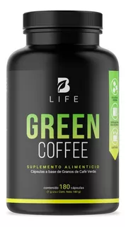 Café Verde 100% Puro 180 Cápsulas. B Life Green Coffee