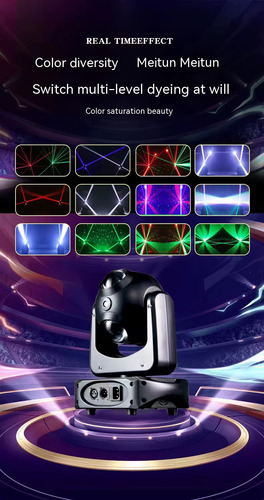 Scanner Iluminação Moving Head 4x20w Rgbw Laser 2x100mw