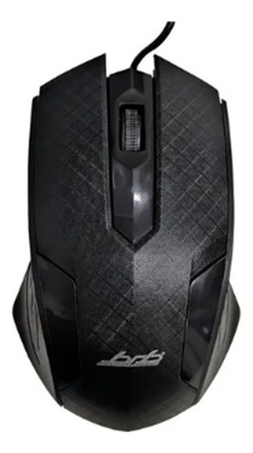 Mouse Optico Brb Usb 800 Dpi 3 Botones Str-41 Color Negro