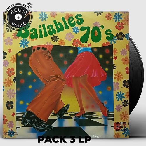 Various  Bailables 70's - 3lp De Coleccion- Vinilo  Ed Col 