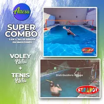 Comprar Voley Para Pileta Y Tenis Para Pileta +2 Compl Bases Serabot