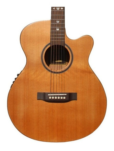 Imagem 2 de 2 de Violão Folk Eletroacústico Jahnke Custom Jved301 Nt
