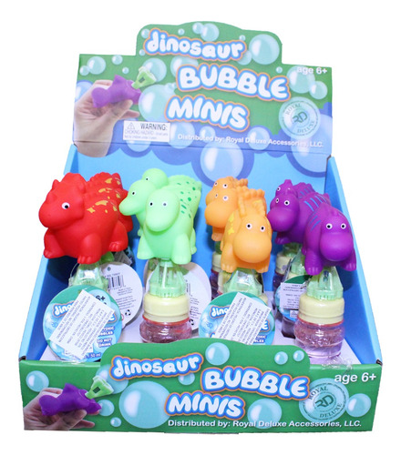 Caja Burbujero Para Niños Dinosaurio Juguete Regalo Fiesta