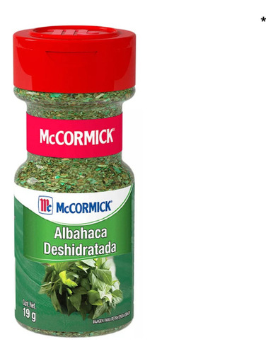 Frasco De Albahaca Deshidratada 19 G Mccormick