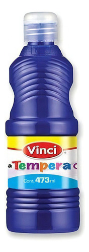 Pintura Tempera Lavable Cartel Vinci Colores Surtidos 473ml Color Negro Bujía