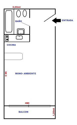 Imagen 9 de 9 de Gallo 488, Caba / Departamento Mono-ambiente A Estrenar / Ameneties / Excel Terminación Y Ubicacion/ 34m2 / U$s 90.000