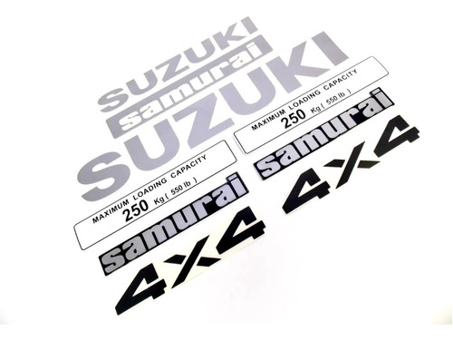 Kit Adesivo Suzuki Samurai 4x4 Vermelho Smraiv Fgc