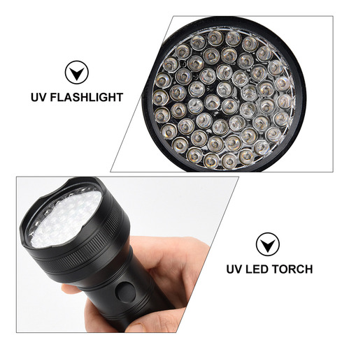 Lanterna De 51 Leds Luz Preta Luz Uv Lanterna Luz Negra