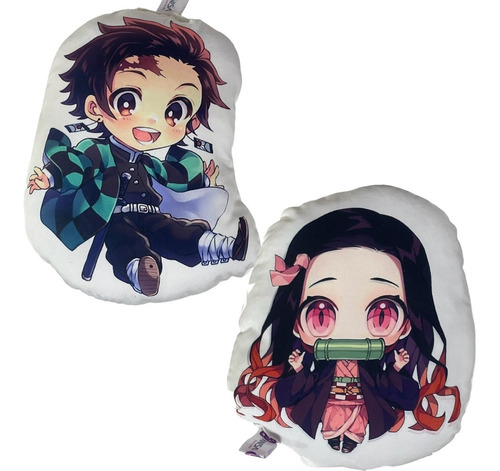 Cojin Demon Slayer Chibi Kawaii Anime Pack 2 Piezas