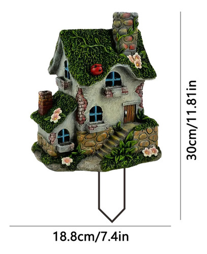 Estaca De Jardín Moss Cottage, Decoración De Jardín,