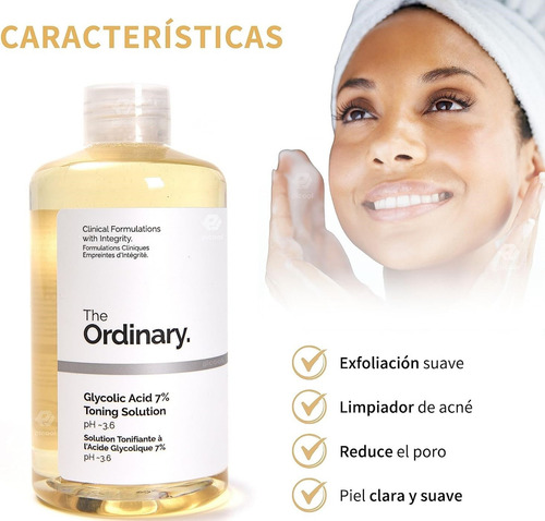 Solución Tonificante De Ácido Glicólico Al 7% The Ordinary 2 Todo Tipo De Piel