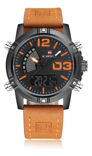 Reloj Electrónico De Cuarzo Clásico Naviforce 9095 Para Homb