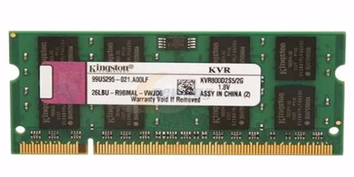 Memoria Ram Kingston Ddr2 2gb Pc2-6400 800 Mhz Sodimm Laptop