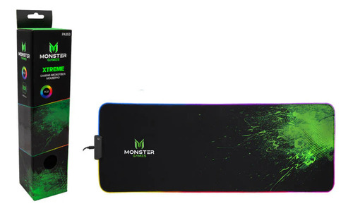 Mousepad Xl Monster Gamer Rgb Xtreme 80x30