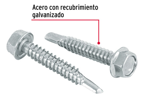 Caja Con 48 Set Con 50 Pijas 1-1/2 Cabeza Hexagonal, Punta D