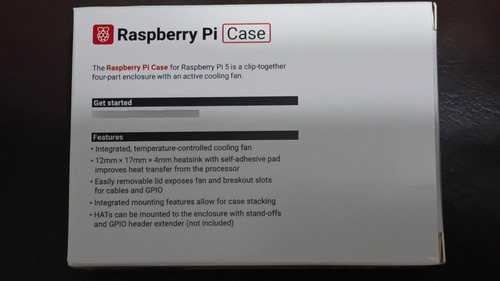Case Oficial Para Raspberry Pi 5 Pi5 Com Cooler E Na Caixa (Usado)