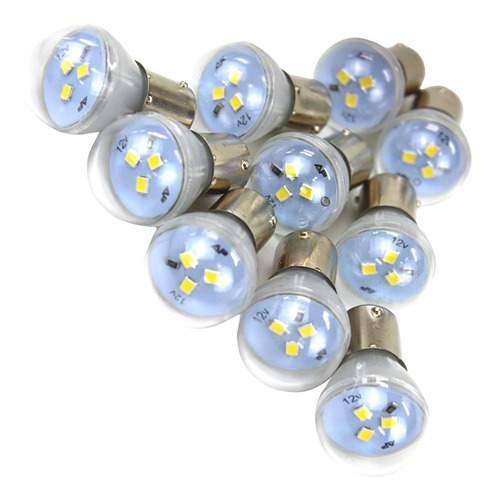 Imagem 9 de 10 de Lâmpada De Led 12v 1 Polo Pino Econtrado Caixa Com 10 Unid