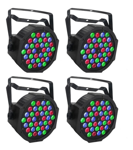 Imagen 1 de 5 de 4 Par Led 36x1w Dj Sonido Grupo No 18x3 18x1 Tacho Iluminaci