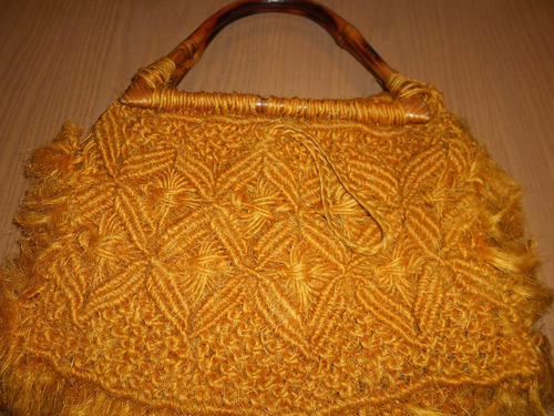 Cartera Amarilla Hilo Sisal