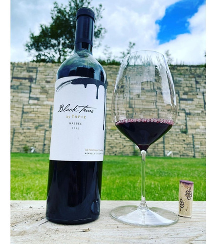 Imagen 3 de 10 de Vino Black Tears Malbec Caja X 6 X 750ml. - Envíos
