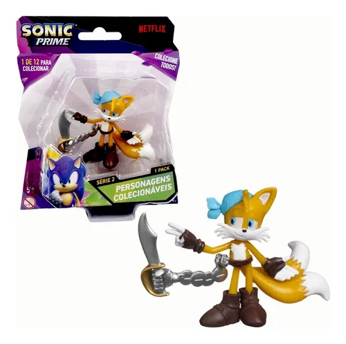 comprar Boneco Colecionável 6,5cm Sonic Prime - Tails Pirata