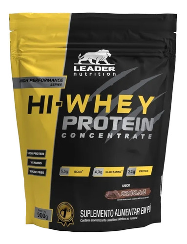 Hi-whey Protein Concent 100 900g Chocolate Leader Nutrition