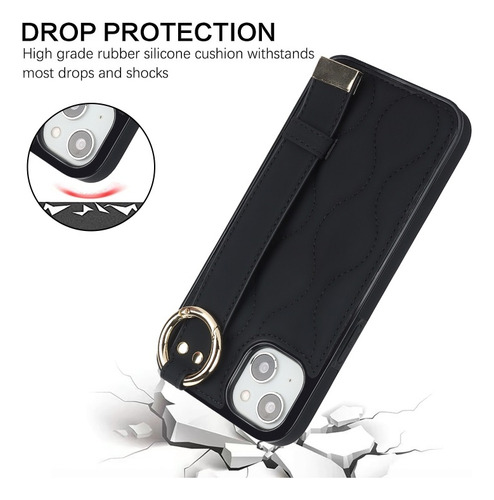 Capa De Telefone Com Pulseira Antiderrapante Para iPhone
