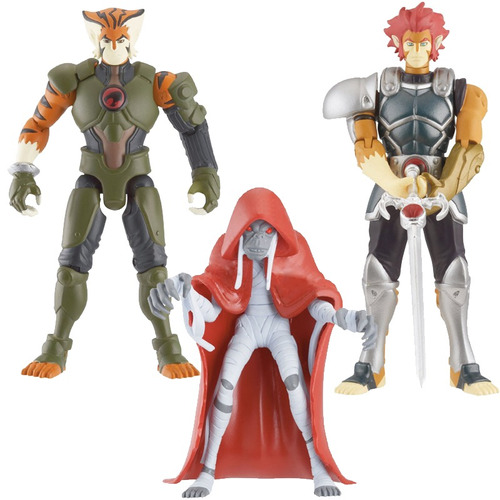 Thundercats Set 3 Figuras Leono + Tigro + Mummra Nuevos