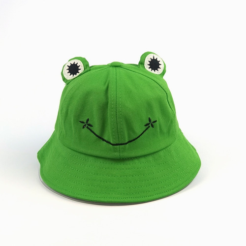Sombrero De Cubo De Dibujos Animados De Rana Animal Lindo