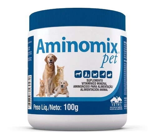 Nutraceutico Aminomix Pet 100g Vetnil