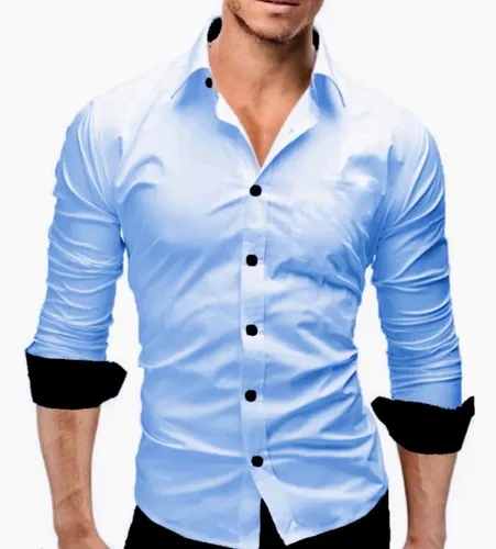 Camisa social cheap masculina clara