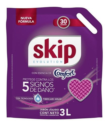 Jabón Líquido Skip Evolution Con Esencia De Comfort 3l