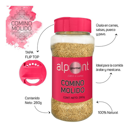 Alpont Comino Molido 280 Gramos 2 Piezas