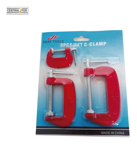 Juego Set Mini Prensa Tipo G X 3 Pcs 1 , 2 Y 3 Pulgadas