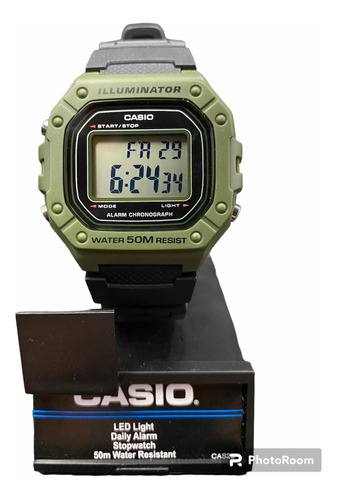 Reloj Casio Original Negro/verde