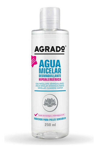 Agua Micelar Desmaquillante - Agrado 250ml