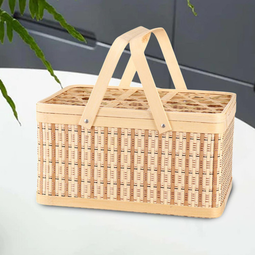 Cesta De Picnic Cesta Tejida Contenedor De Huevos Cesta
