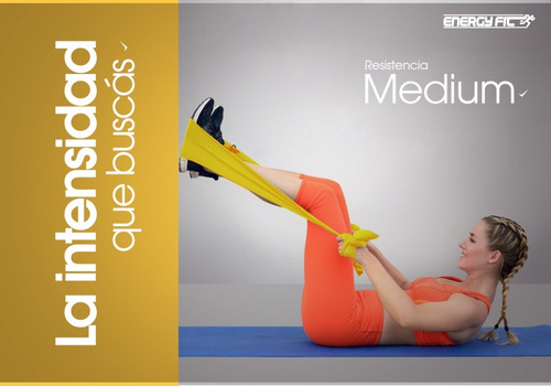 Imagen 3 de 10 de Banda Elastica 150cm Medium Theraband Ejercicio Fitness Yoga