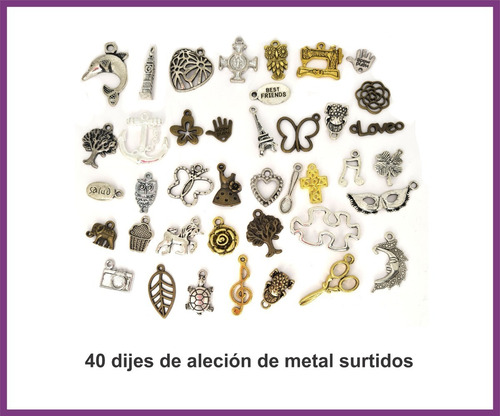 Kit Componentes Bisuteria, Dijes, Cadena, Etc Para Armar