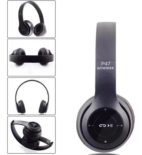 Comprar Auriculares inalámbricos plegables con Bluetooth, cascos estéreo  con micrófono, compatible con tarjeta Sd, Fm, para Xiaomi, Iphone, Samsung,  teléfono y Pc