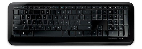 Teclado Sem Fio Microsoft 850 Qwerty Português Brasil Cor de teclado Preto