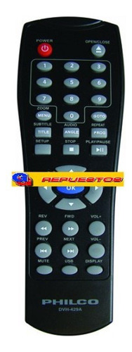 Control Remoto Dvd Philco/noblex D867 (3565)